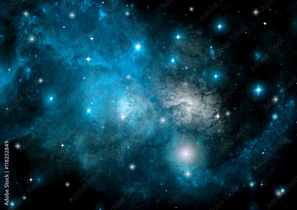 Fototapeta premium galaxy in a free space