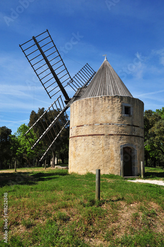 Ramatuelle, France - april 16 2016 : wind mill photo