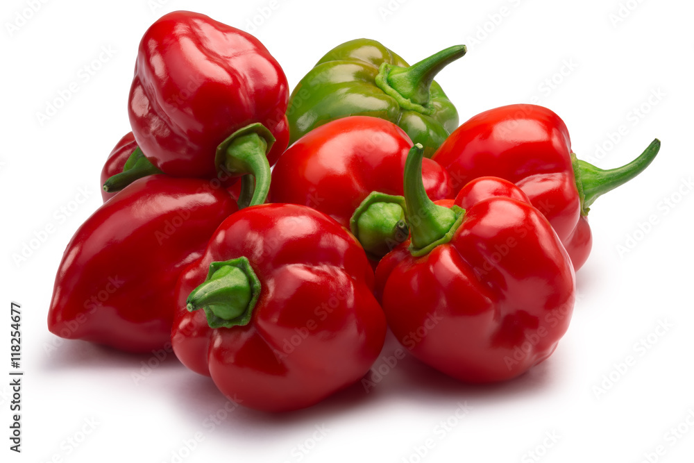 Pile of Habaneros, clipping paths