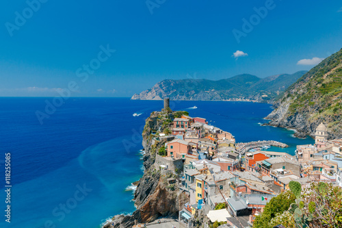 Vernazza. The old village with colorful houses.