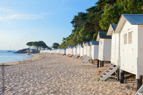 Cabines de plages à Noirmoutier