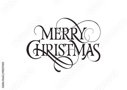 Merry Christmas Lettering 1