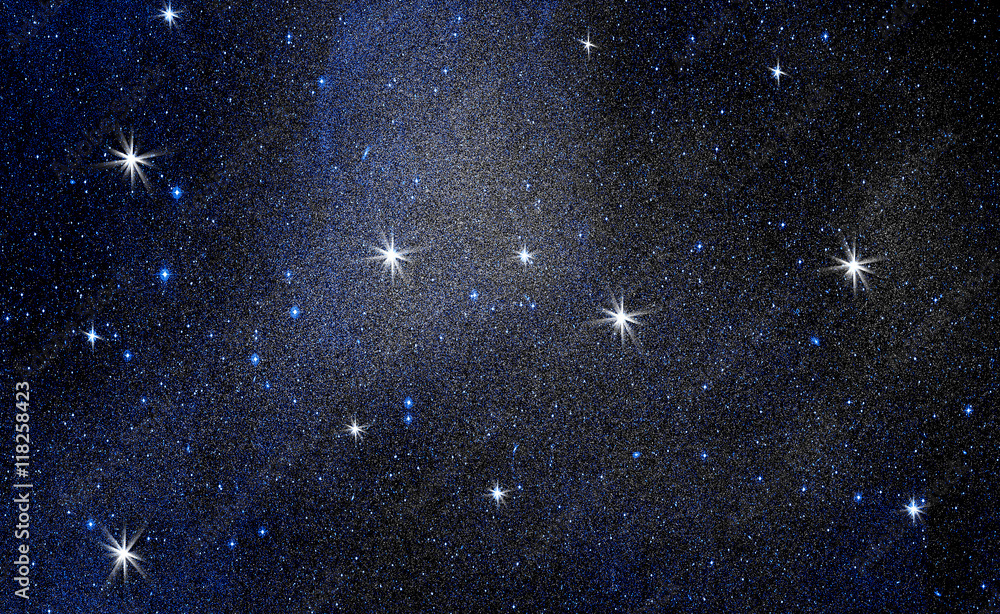 Naklejka premium galaxy and stars