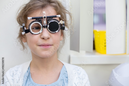 girl in ophthalmic glasses photo