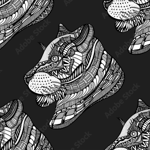 Seamless Tiger pattern