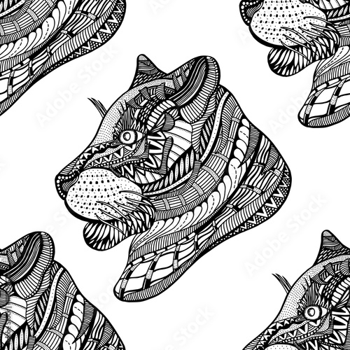 Seamless Tiger pattern