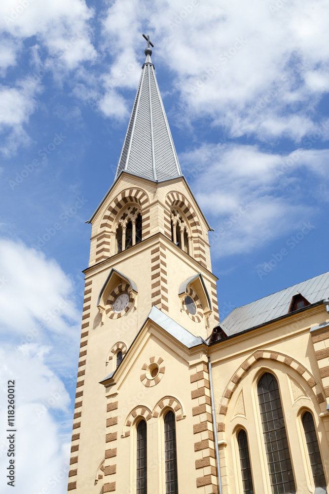 Bell tower of the Evangelical-Lutheran Stt. Peter-and-Paul's Cathedral