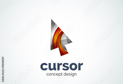 Free Download Cursor logo template, mouse pointer and arrow concept - GFXLoad