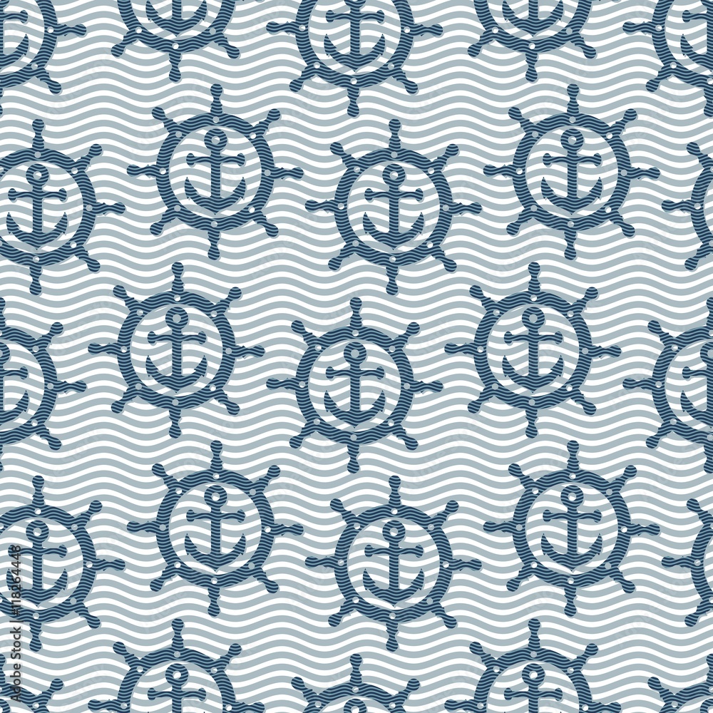 Seamless background with steering wheel. Seamless background with steering wheel.