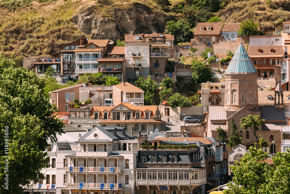 Scenic View Of Tbilisi Old Town, Georgia