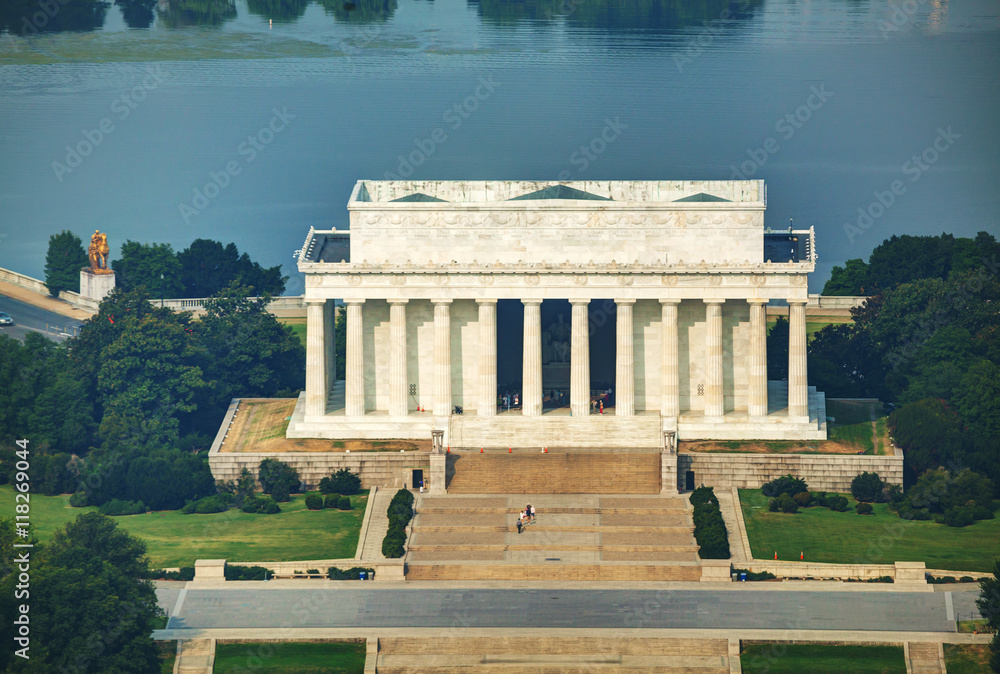 Abraham Lincoln memorial in Washington, DC