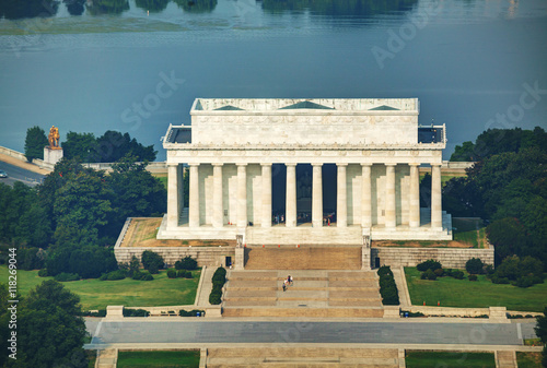 Abraham Lincoln memorial in Washington, DC