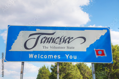 Tennessee welcomes you sign photo