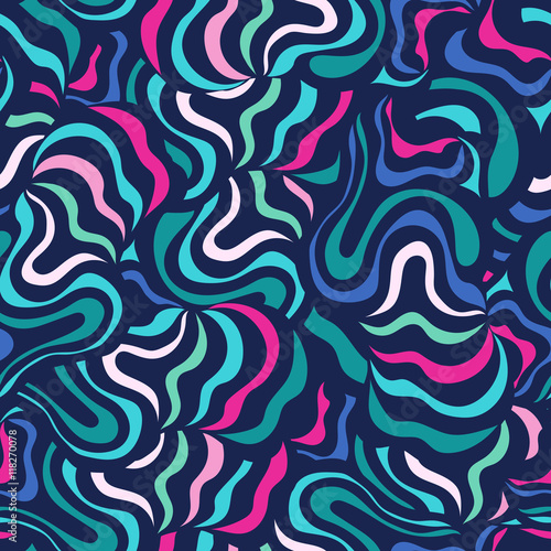 Vector seamless abstract hand-drawn pattern design