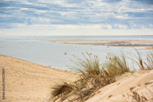 View of The Arcachon Bay and The Duna of Pyla, France
