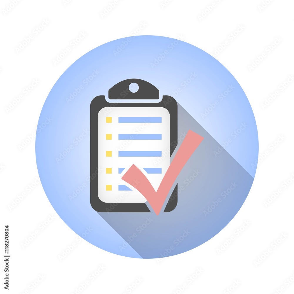 Checklist vector icon. Checklist vector icon.