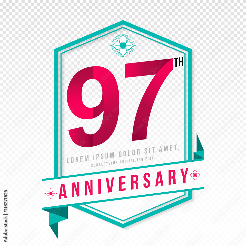 Anniversary emblems template design