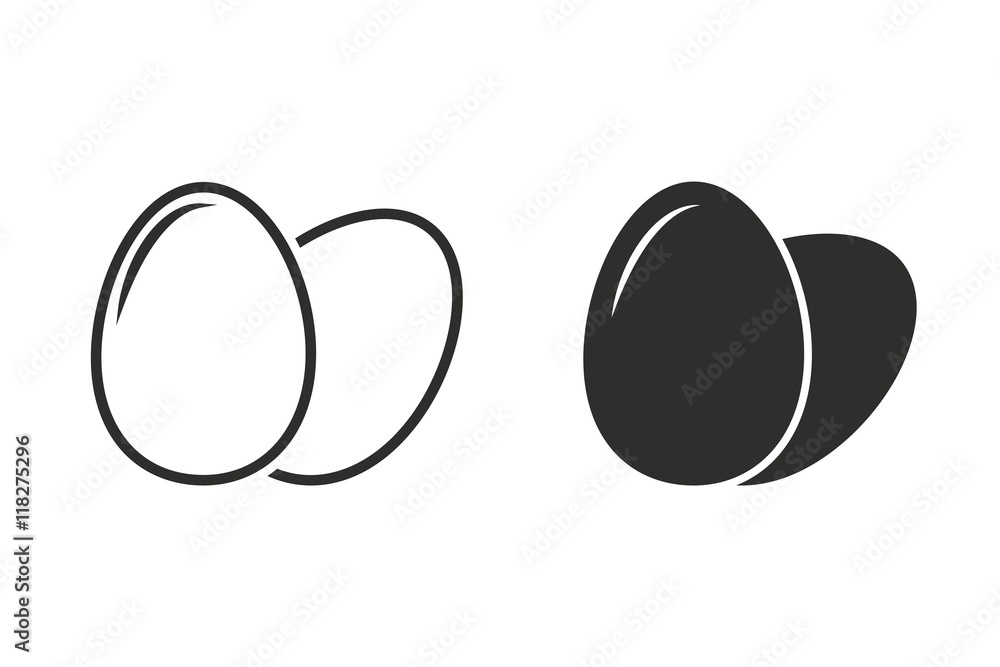 Fotografia Egg - vector icon.