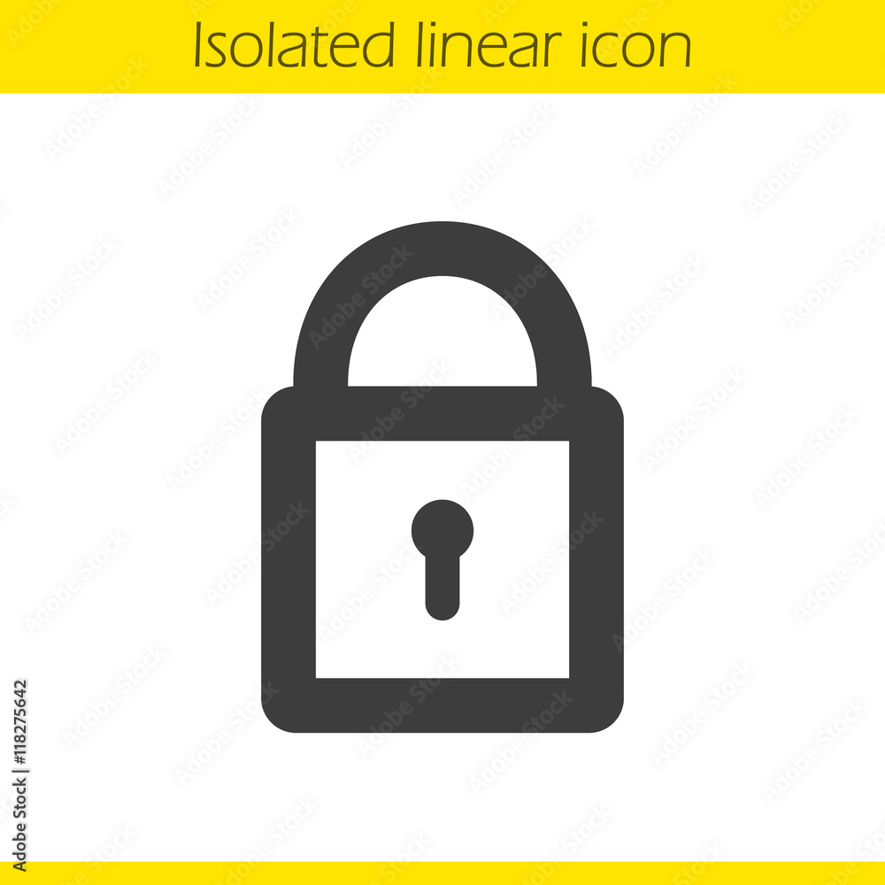 Lock linear icon Lock linear icon