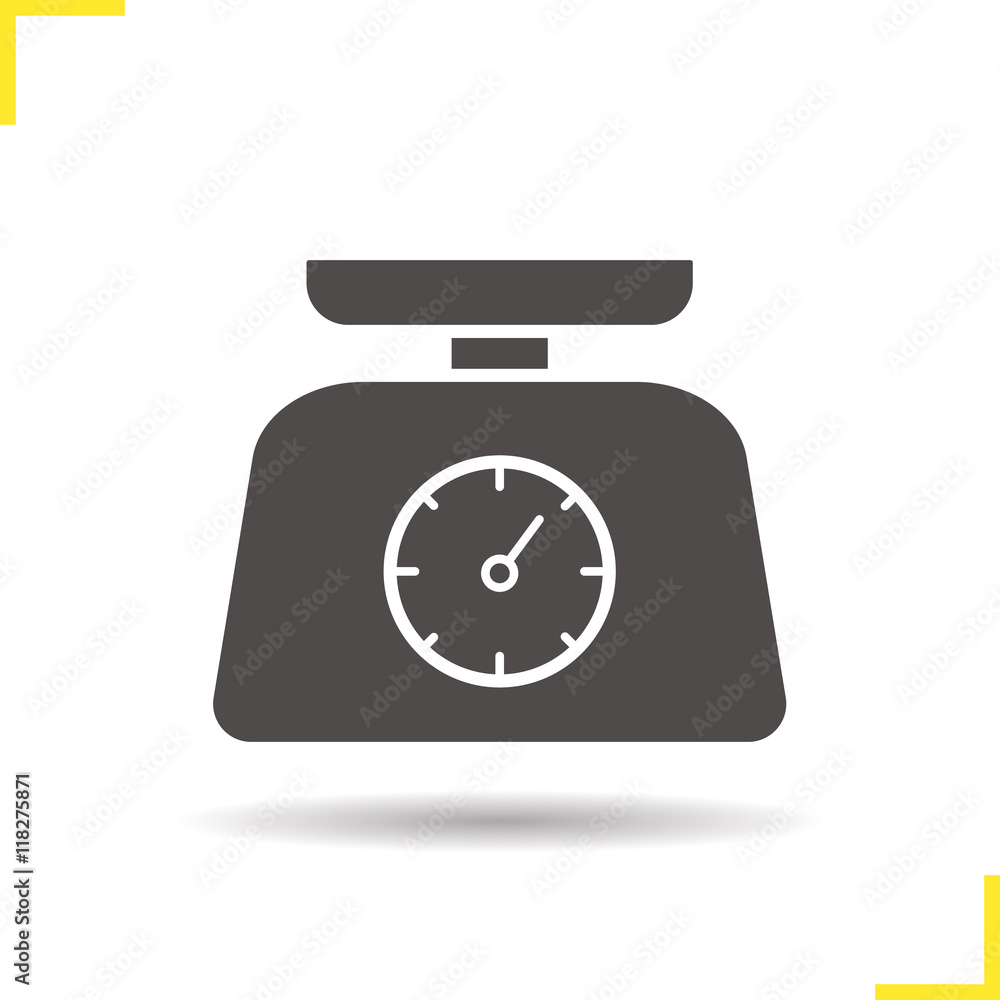 Kitchen food scales icon Kitchen food scales icon