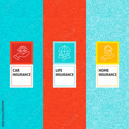 Line Insurance Patterns Set
