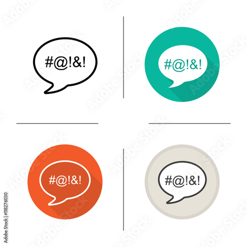 Dirty language icon