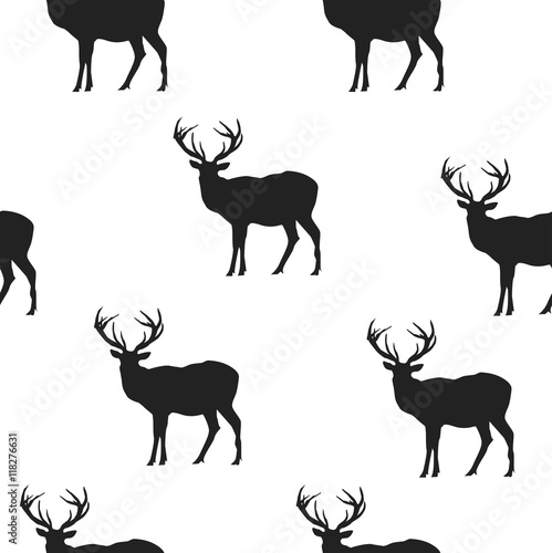 seamless background. deer