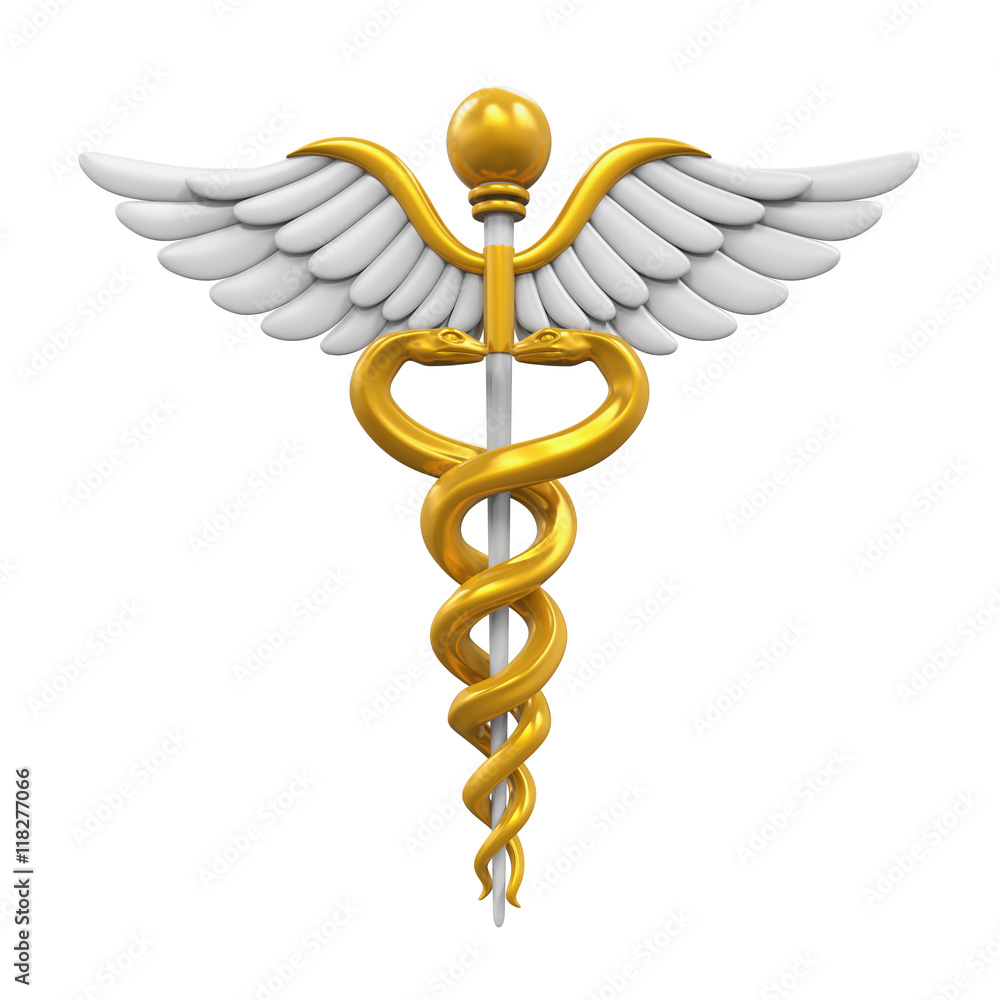 Caduceus Medical Symbol Stock Illustration | Adobe Stock