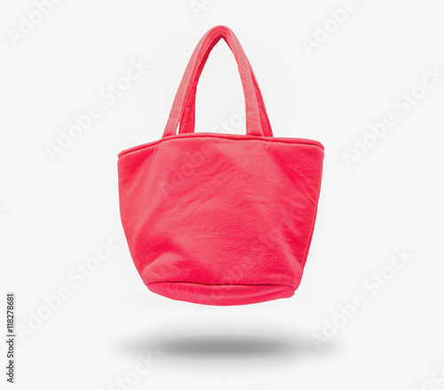 The red bag lady,isolated