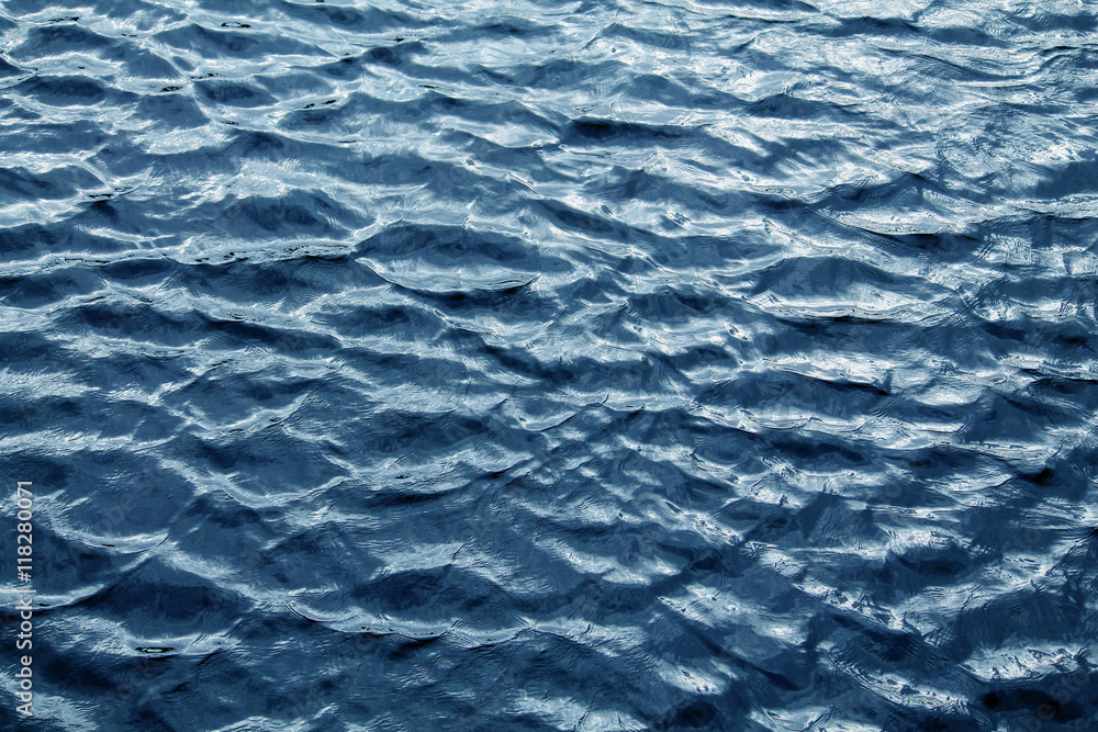 Blue water background with waves Blue water background with waves