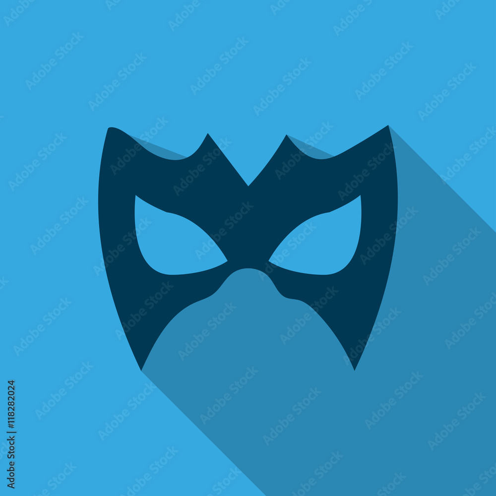 Mask for movies, superheroes, Cinema, with shadow Vector Mask for movies, superheroes, Cinema, with shadow Vector