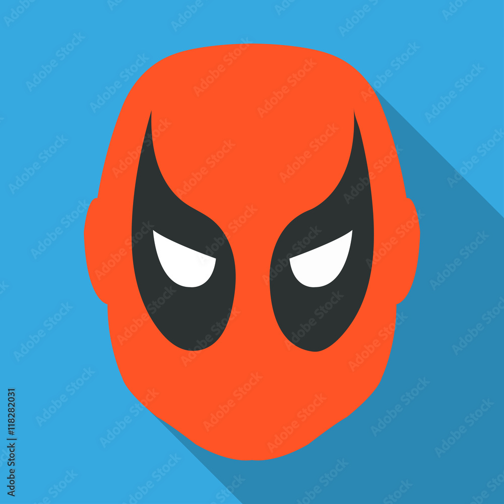 Mask for movies, superheroes, Cinema, with shadow Vector Mask for movies, superheroes, Cinema, with shadow Vector