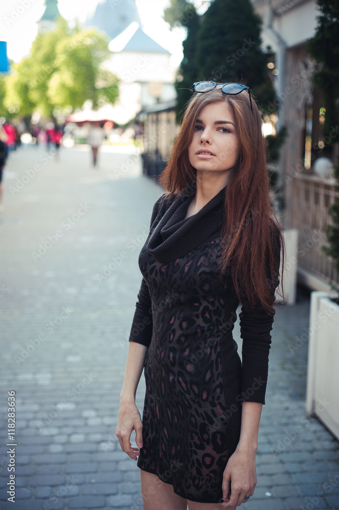 Lady for a walk Lady for a walk
