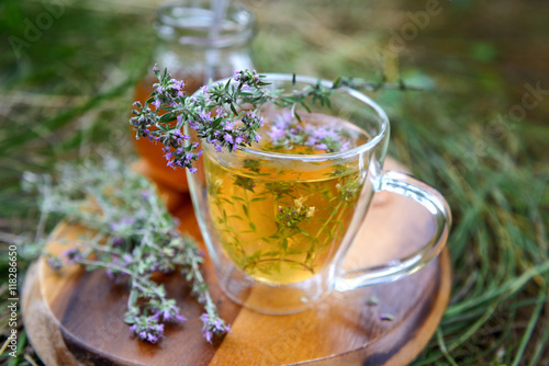 Tea with wild thyme 