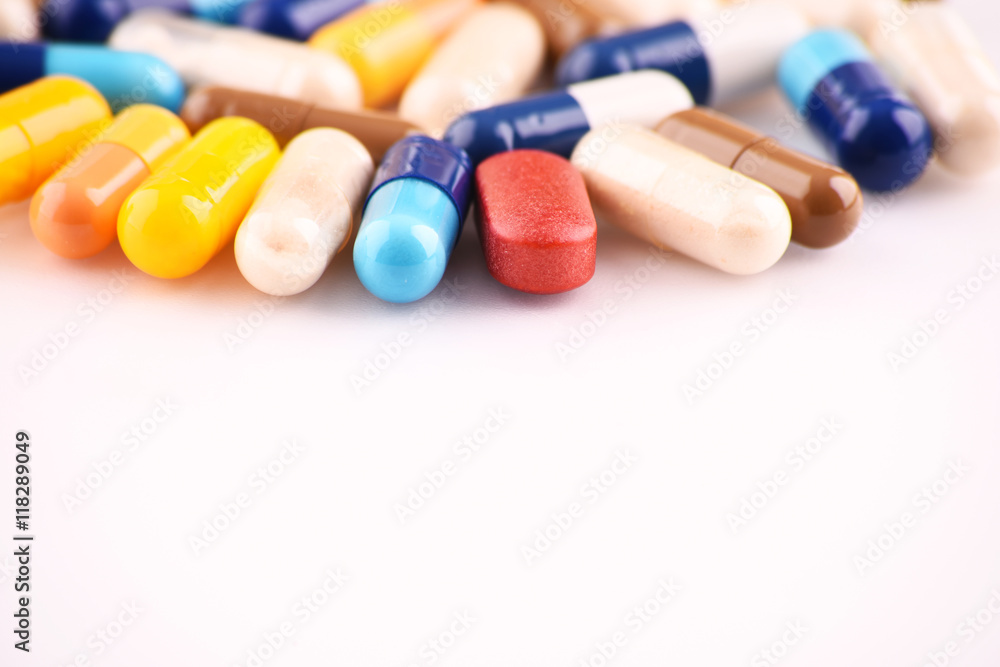 Composition with variety of drug pills Composition with variety of drug pills