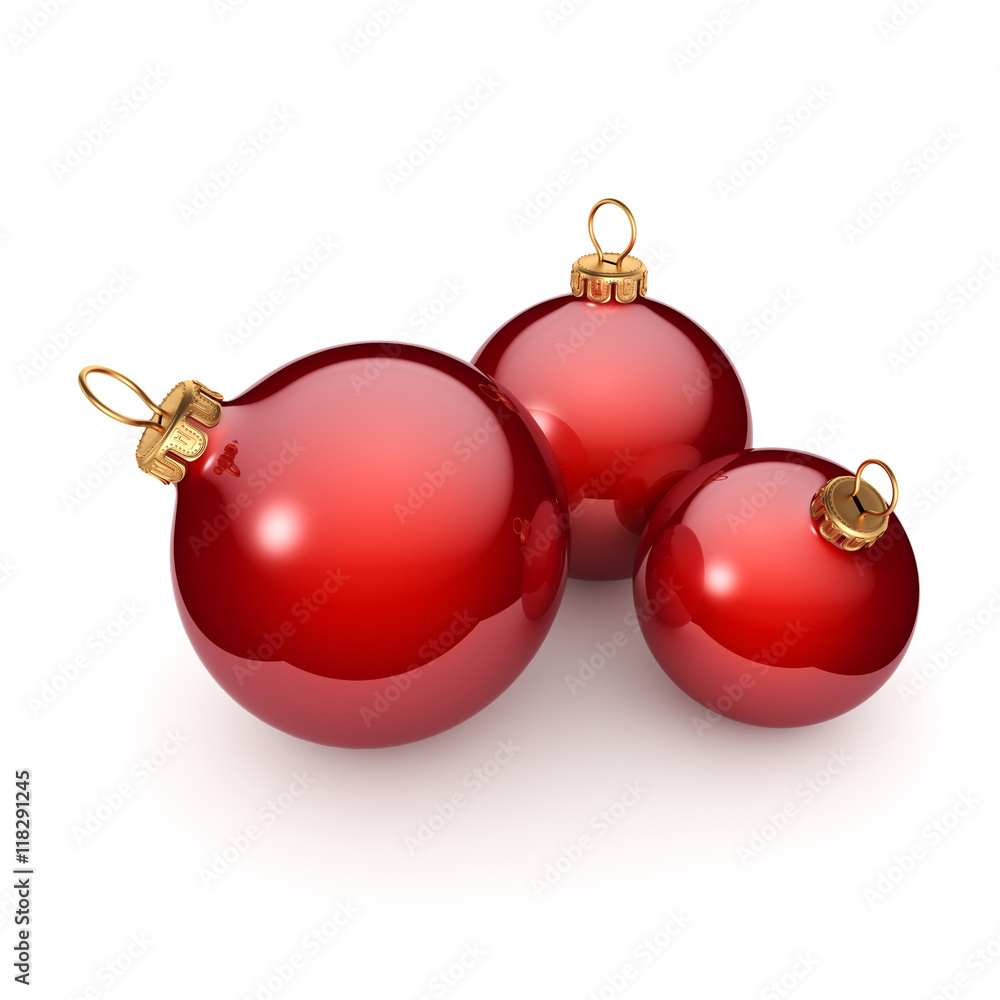 Red Christmas ball Red Christmas ball