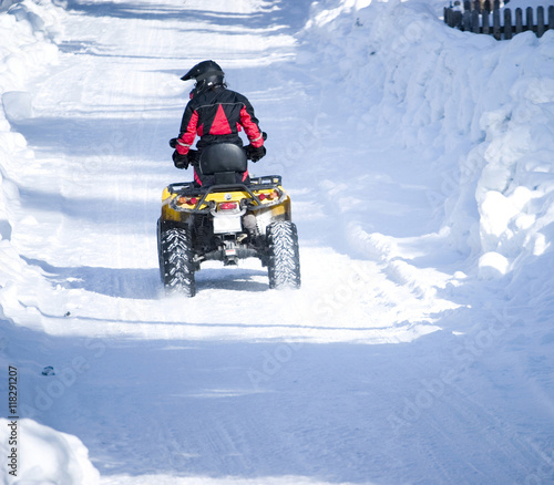 ATV in snow