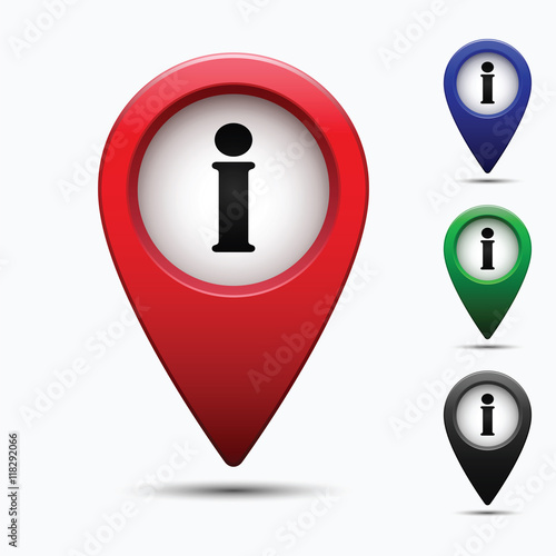 Colored map pointer with symbol showplace and lion .  For location maps. Mark icon. Sign for gps navigation. Index location on map. Pointer location. Vector isolated ilustration.