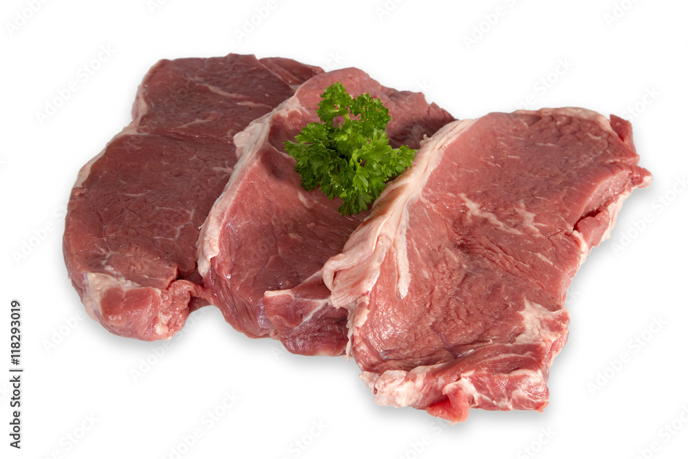 Rindersteaks mit Petersilie Rindersteaks mit Petersilie