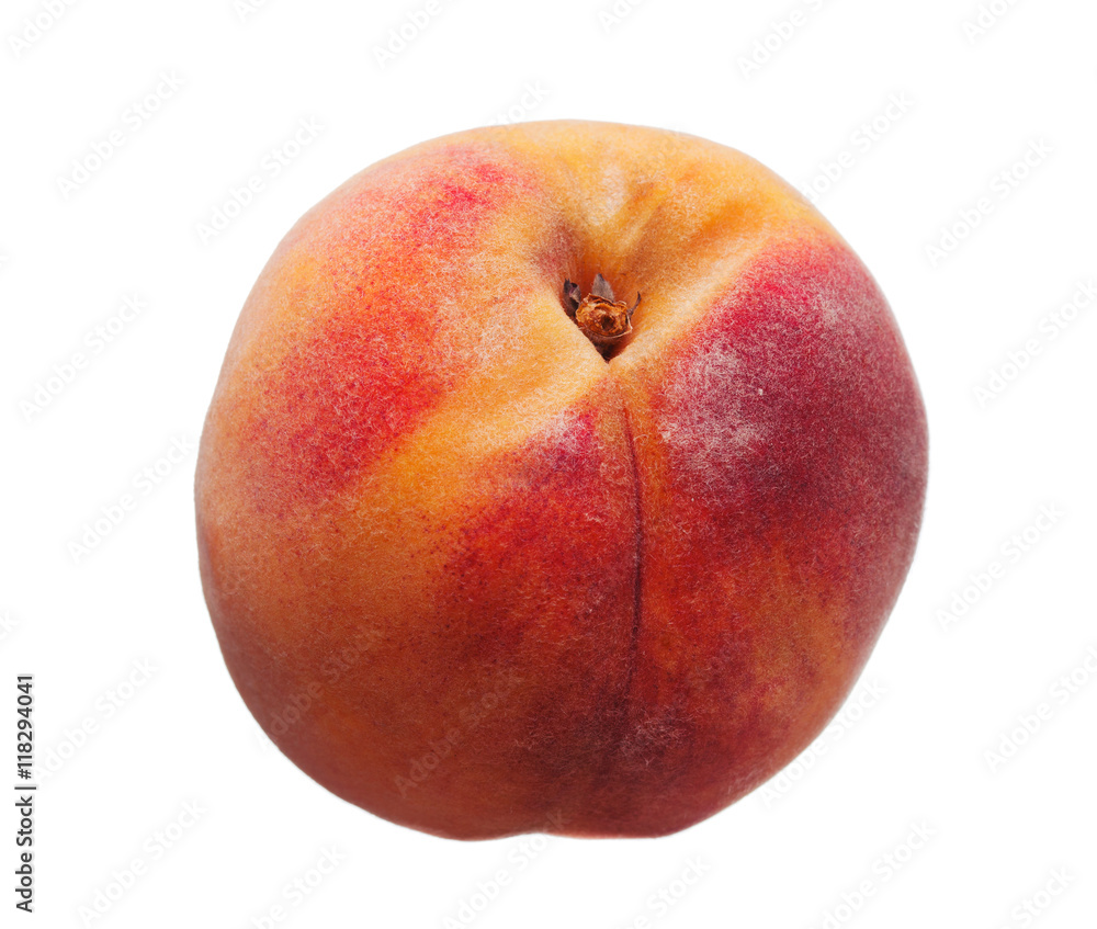 Delicious juicy ripe fresh peache on white background Delicious juicy ripe fresh peache on white background