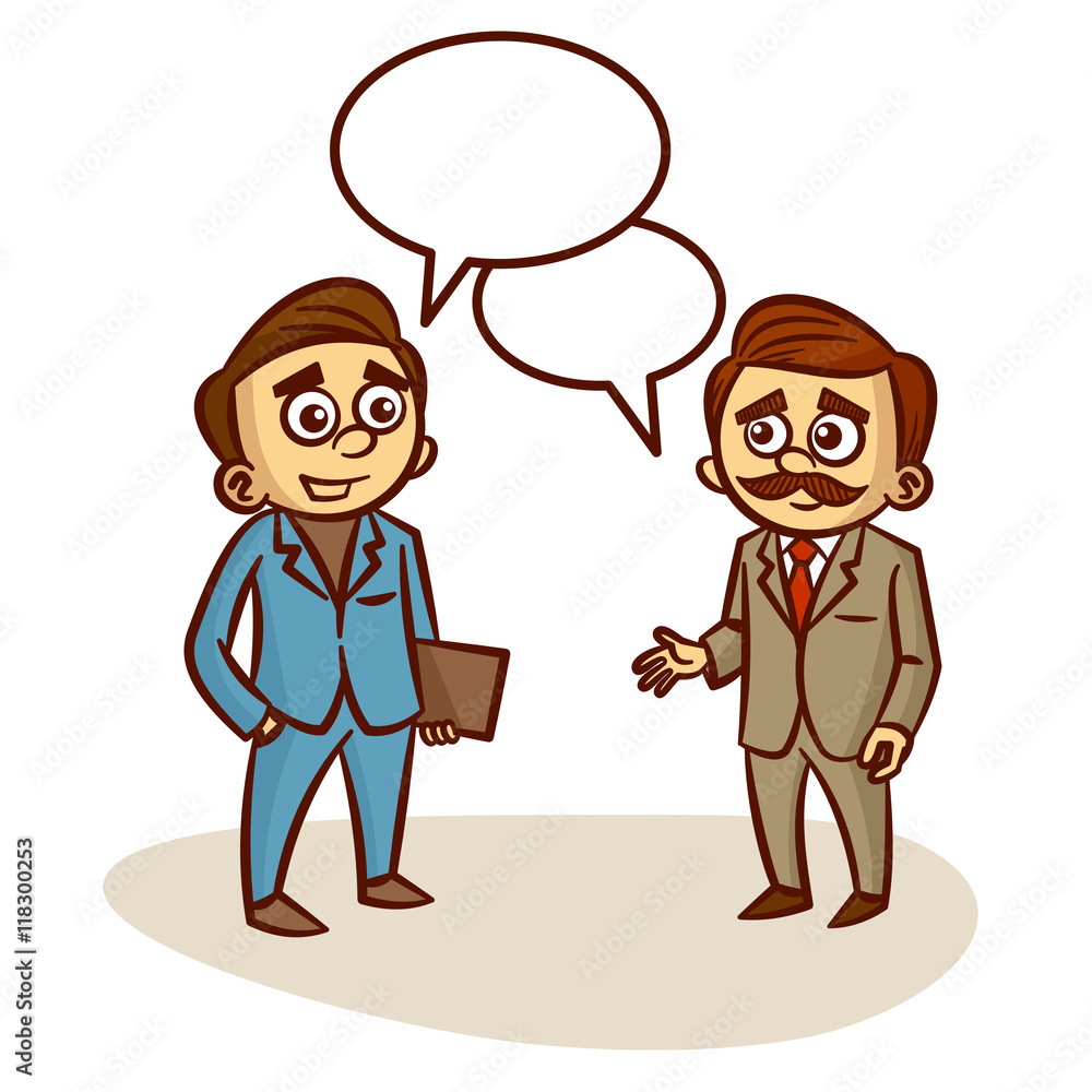 Two Businessmen Talking About Business Two Businessmen Talking About Business
