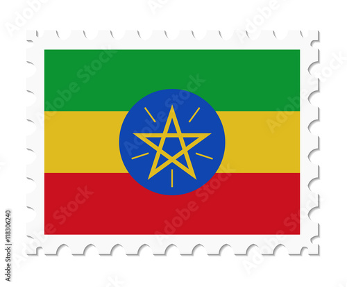 stamp flag ethiopia