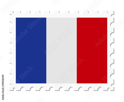 stamp flag france