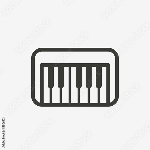 piano outline icon