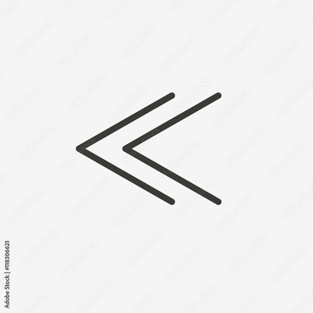 fast backward icon fast backward icon