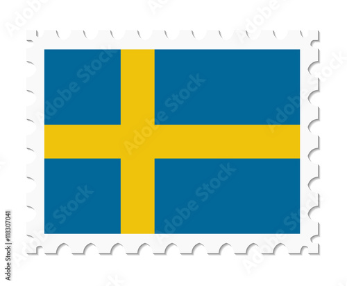stamp flag sweden