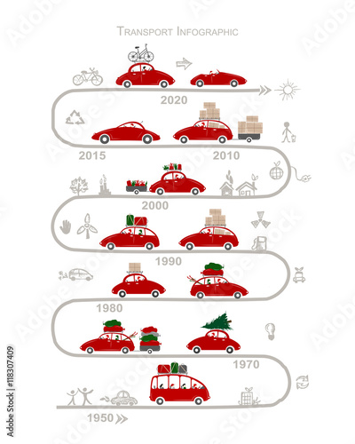 Traveling by car. Infographic for your design