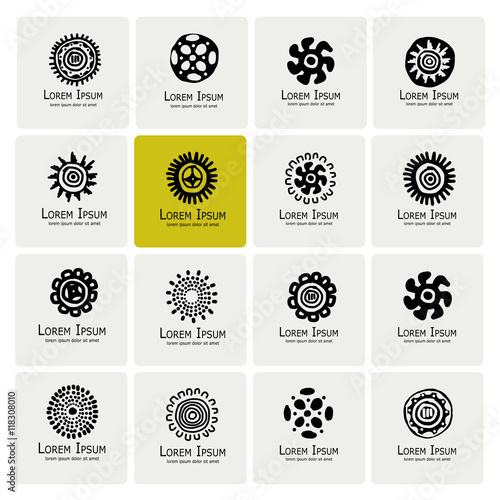 Ethnic logo set for your design