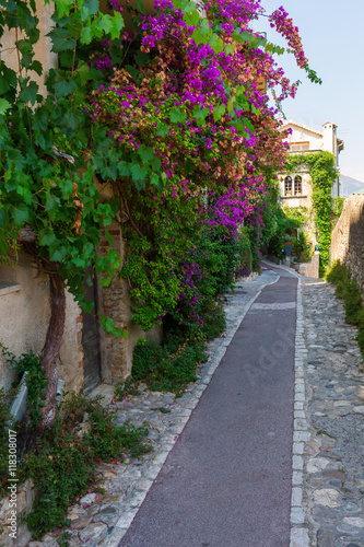 alley in Saint Paul de Vence, France