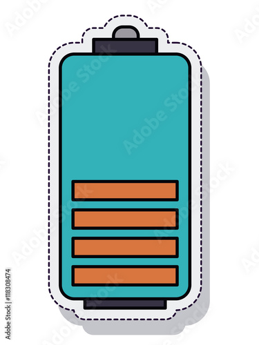 battery power isolated icon vector illustration design